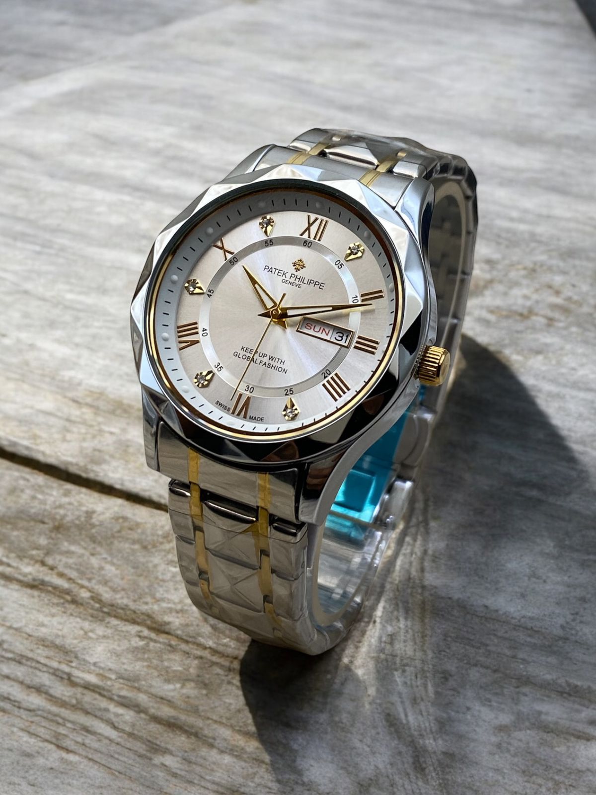 Patek philippe daimond  cut dial  with date day