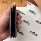 Lether branded wallet with Black