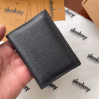 Lether branded wallet with Black