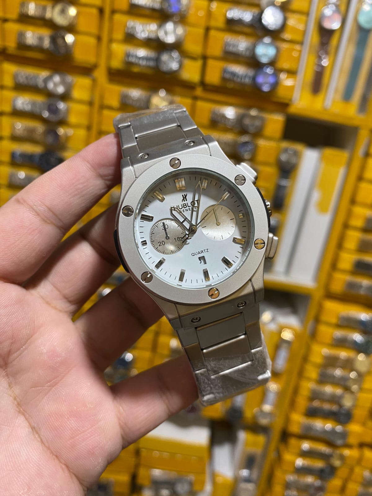 Hublot Watch With  Stain Lees Steel