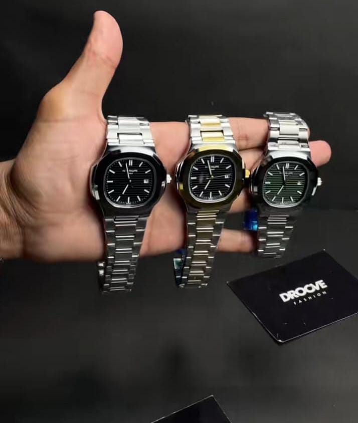 Patek Philippe Watch With Stain Lees Steel