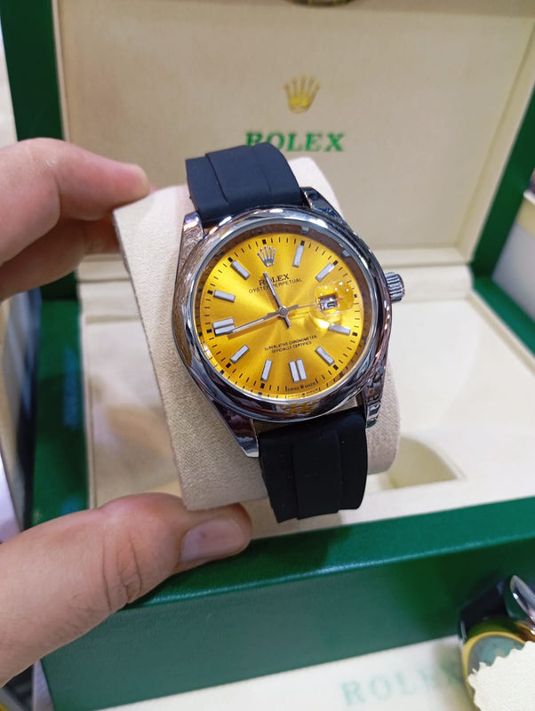 Rolex Watch With rubber Straps