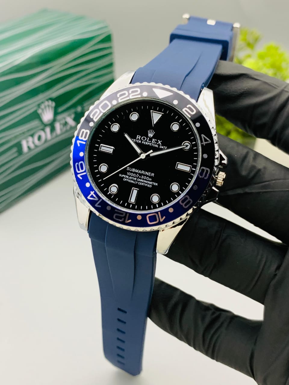 Rolex GMT Watch With Blue Straps